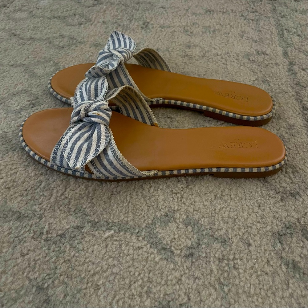 J Crew. Flat sandals with a bow. Size 8,5 - Picture 8 of 9